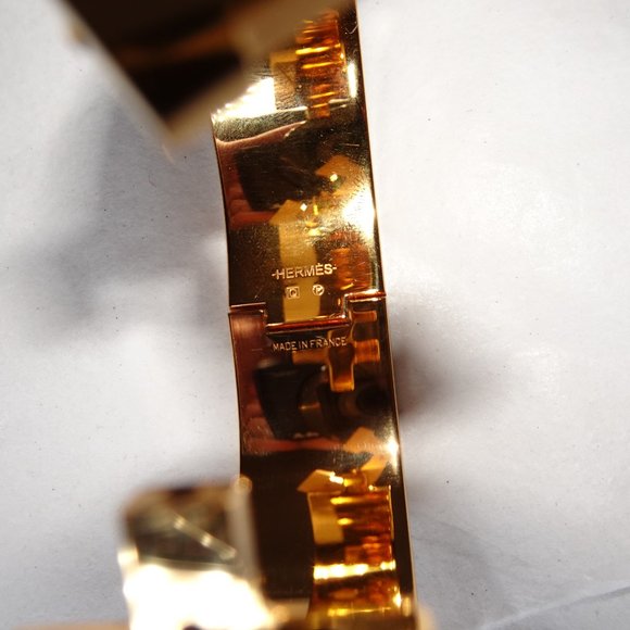 Hermes Clic Clac H Enamel Bracelet Black - Picture 9 of 12